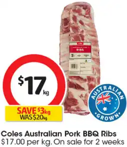 Coles Coles australian pork bbq ribs offer