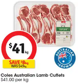 Coles Coles Australian Lamb Cutlets offer