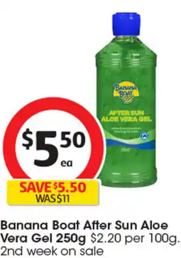 Coles Banana Boat After Sun Aloe Vera Gel offer
