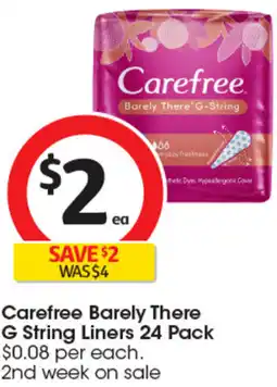 Coles Carefree Barely There G String Liners offer