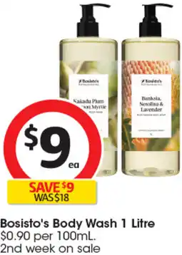 Coles Bosisto's Body Wash offer