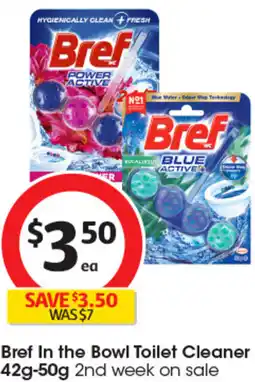 Coles Bref In the Bowl Toilet Cleaner offer
