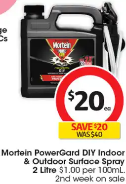 Coles Mortein PowerGard DIY Indoor & Outdoor Surface Spray offer