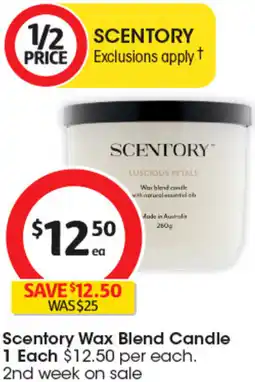 Coles Scentory Wax Blend Candle offer