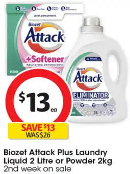 Coles Biozet Attack Plus Laundry Liquid offer