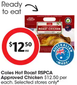 Coles Coles Hot Roast RSPCA Approved Chicken offer