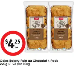 Coles Coles Bakery Pain au Chocolat offer