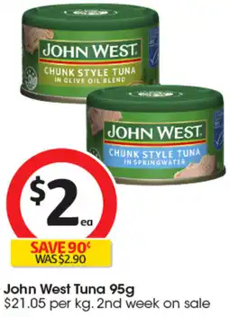 Coles John West Tuna offer