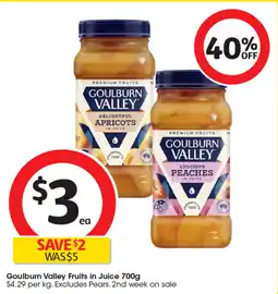 Coles Goulburn Valley Fruits in Juice offer