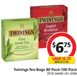Coles Twinings Tea Bags offer