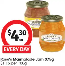 Coles Rose's Marmalade Jam offer