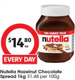 Coles Nutella Hazelnut Chocolate Spread offer