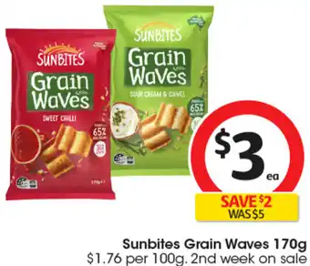 Coles Sunbites grain waves offer