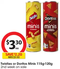 Coles Twisties or Doritos Minis offer
