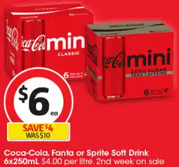 Coles Coca-Cola, Fanta or Sprite Soft Drink offer