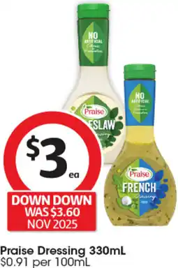Coles Praise Dressing offer