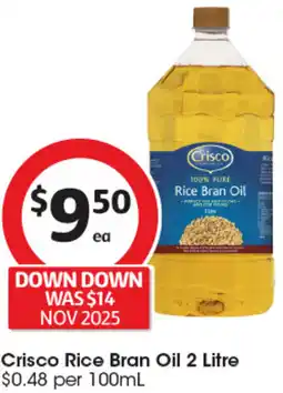 Coles Crisco Rice Bran Oil offer