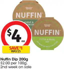 Coles Nuffin Dip offer