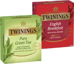 Coles Twinings Tea Bags-100 Pack offer