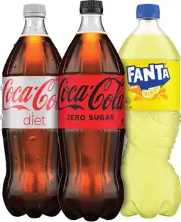 Coles Coca-Cola, Fanta or Sprite Soft Drink 1.25 Litre offer