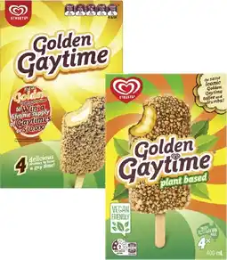 Coles Streets Golden Gaytime Sticks 400mL offer