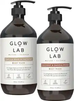Coles Glow Lab Body Wash offer