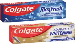 Coles Colgate Advanced Whitening & Tartar or Max Fresh Toothpaste 115g offer