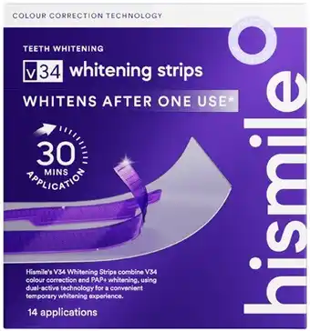 Coles Hismile V34 Whitening Strips offer