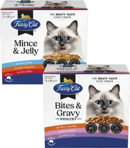Coles Fussy Cat Cat Food Pouches offer