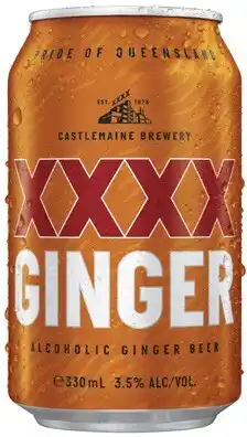 Coles XXXX Ginger Beer Cans offer