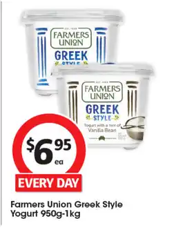 Coles Farmers union greek style yogurt offer