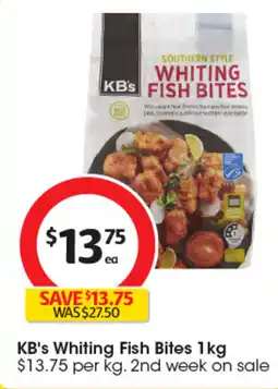 Coles Kb's whiting fish bites offer