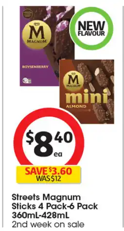 Coles Streets magnum sticks offer