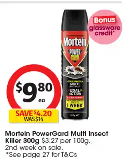 Coles Mortein powergard multi insect killer offer