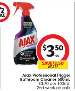 Coles Ajax professional trigger bathroom cleaner offer