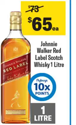 Coles Johnnie walker red label scotch whisky offer