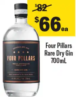 Coles Four pillars rare dry gin offer