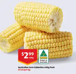 ALDI Australian Corn Cobbettes offer