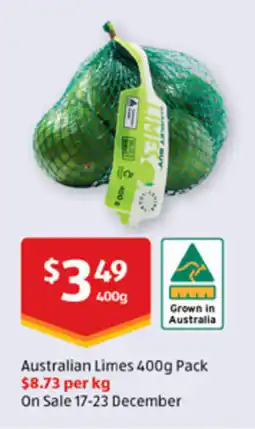 ALDI Australian Limes 400g Pack offer
