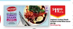 ALDI Ingham's turkey shank cooked in red wine sauce offer