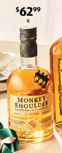ALDI Monkey shoulder blended scotch whisky 700ml offer