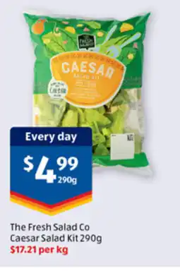 ALDI The fresh salad co caesar salad kit 290g offer