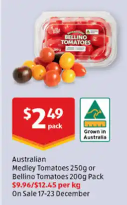 ALDI Australia Medley Tomatoes or Bellino Tomatoes offer