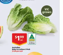 ALDI Australian Baby Cos Lettuce offer