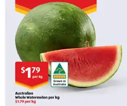 ALDI Australian whole watermelon offer