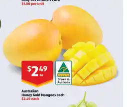 ALDI Australian honey gold mangoes each offer