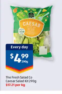 ALDI The fresh salad co caesar salad kit 290g offer