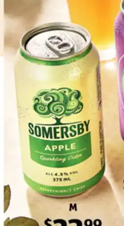ALDI Somersby Apple Cider 10 x 375ml Available every day. offer
