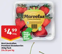 ALDI West Australian Premium Strawberries offer