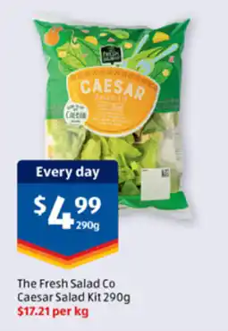ALDI The fresh salad co caesar salad kit 290g offer
